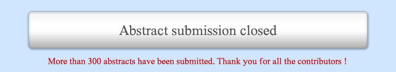 More than 300 abstracts have been submitted. Thank you for all the contributors!